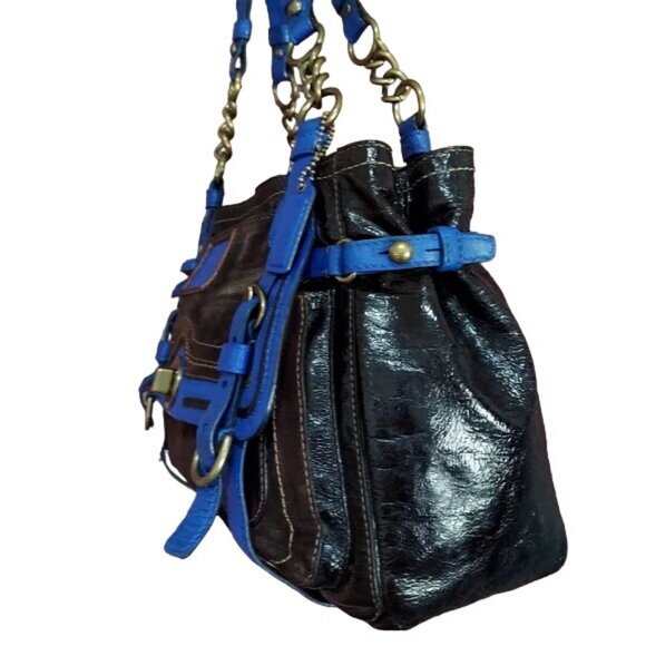 Coach Cursive Creed Limited Edition Legacy Garcia Mixed Patent & Suede Leather - Picture 3 of 7